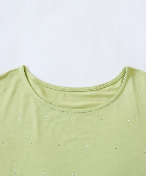 OWNth（オンス）の「ロングスリーブスタッズトップス（Tシャツ/カットソー・レディース・ブラック/グレー/ライトグリーン・P/R）」の20枚目の写真