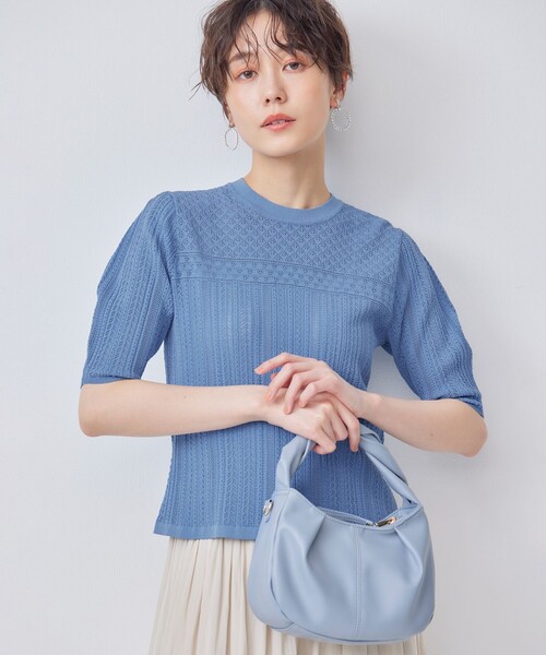 極美品☆24SS ランバン コレクション 半袖カットソー 半袖ニット