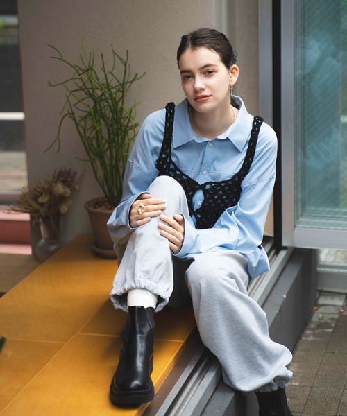COMMRE(コムル)の「スウェットパンツ(スウェットパンツ・レディース・ライム/アイボリー/杢グレー・FREE)」の17枚目の写真