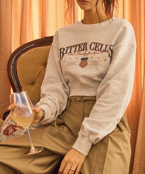 【セール】BITTER CELLS／MOOD プルオーバー（ウラケ）（スウェット）｜BITTER CELLS（ビターセルズ）