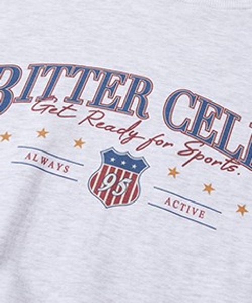 BITTER CELLS（ビターセルズ）の「BITTER CELLS／MOOD プルオーバー（ウラケ）（スウェット・レディース・ライトグレー/ブラウン/ピンク・SMALL/LARGE）」の14枚目の写真