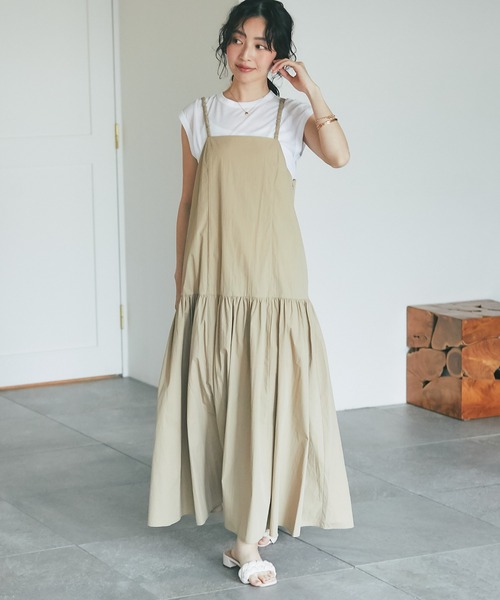 la boutique BonBonティアード ロングワンピース La boutique BonBon（ラブティックボンボン）の「【miki監修カラーあり