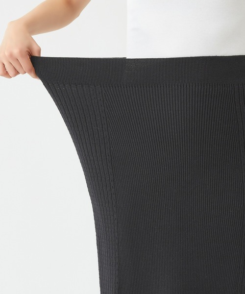 Tuche（トゥシェ）の「Tuche/トゥシェ  ストレッチパンツ 無地ニット スカート（スカート・レディース・パープル系その他/ブラック・MEDIUM/LARGE）」の6枚目の写真