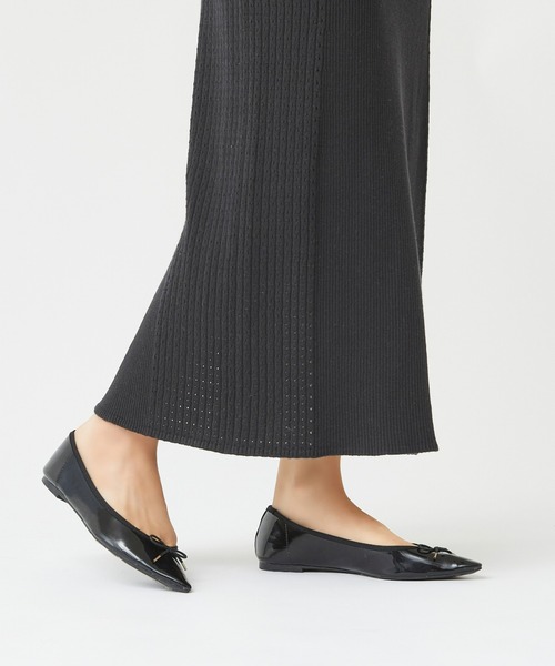 Tuche（トゥシェ）の「Tuche/トゥシェ  ストレッチパンツ 無地ニット スカート（スカート・レディース・パープル系その他/ブラック・MEDIUM/LARGE）」の8枚目の写真