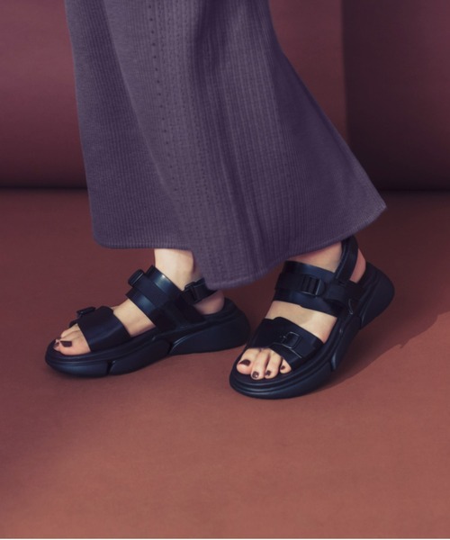 Tuche（トゥシェ）の「Tuche/トゥシェ  ストレッチパンツ 無地ニット スカート（スカート・レディース・パープル系その他/ブラック・MEDIUM/LARGE）」の13枚目の写真