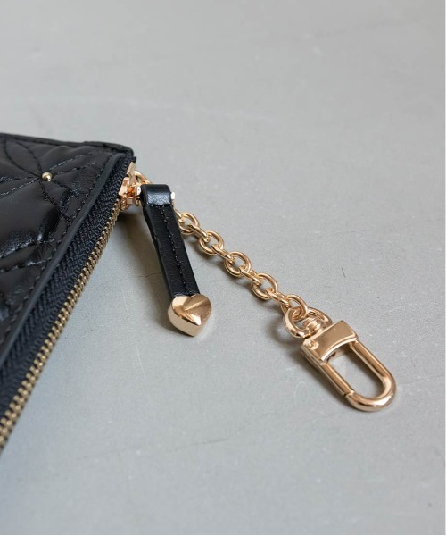 RANDA（ランダ）の「キルティングｘスタッズ フラグメントケース（カードケース・レディース・ピンク/アイボリー/ブラック/シルバー・FREE）」の7枚目の写真