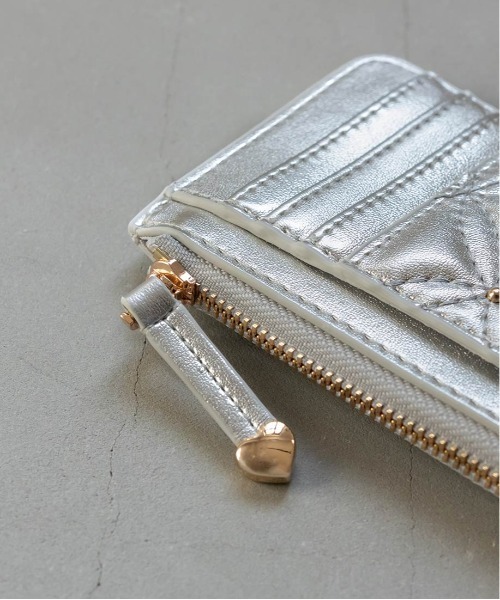 RANDA（ランダ）の「キルティングｘスタッズ フラグメントケース（カードケース・レディース・ピンク/アイボリー/ブラック/シルバー・FREE）」の9枚目の写真