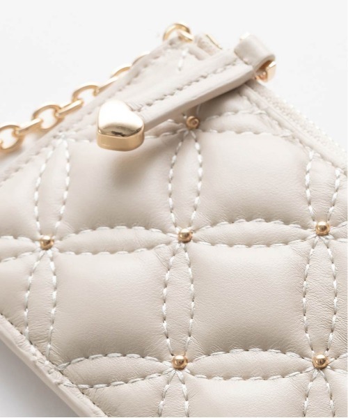 RANDA（ランダ）の「キルティングｘスタッズ フラグメントケース（カードケース・レディース・ピンク/アイボリー/ブラック/シルバー・FREE）」の16枚目の写真