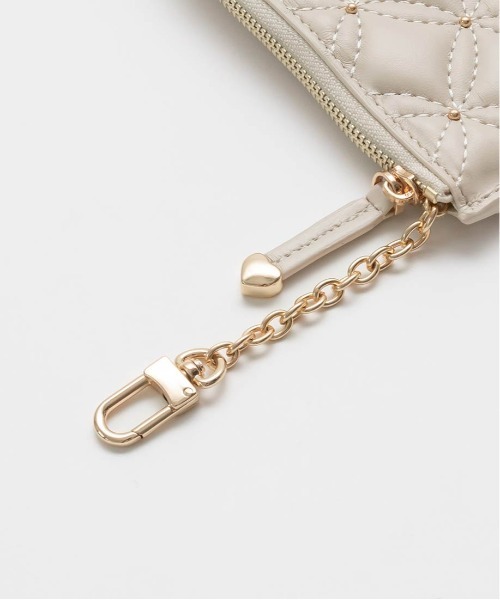 RANDA（ランダ）の「キルティングｘスタッズ フラグメントケース（カードケース・レディース・ピンク/アイボリー/ブラック/シルバー・FREE）」の18枚目の写真