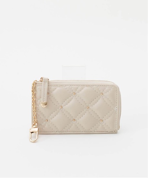 RANDA（ランダ）の「キルティングｘスタッズ フラグメントケース（カードケース・レディース・ピンク/アイボリー/ブラック/シルバー・FREE）」の19枚目の写真