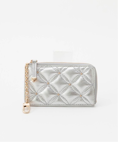 RANDA（ランダ）の「キルティングｘスタッズ フラグメントケース（カードケース・レディース・ピンク/アイボリー/ブラック/シルバー・FREE）」の21枚目の写真