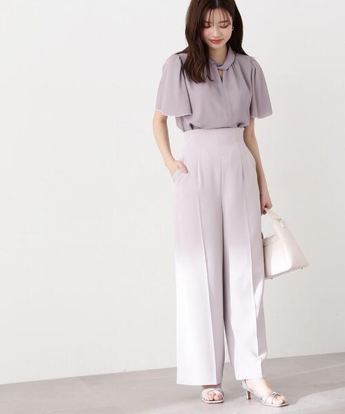 PROPORTION BODY DRESSING（プロポーションボディドレッシング）の「ベーシックワイドパンツ / 1214130402（その他パンツ・レディース・ホワイト系その他/ブラック/グレー・SMALL/MEDIUM）」の14枚目の写真