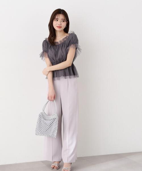 PROPORTION BODY DRESSING（プロポーションボディドレッシング）の「ベーシックワイドパンツ / 1214130402（その他パンツ・レディース・ホワイト系その他/ブラック/グレー・SMALL/MEDIUM）」の15枚目の写真