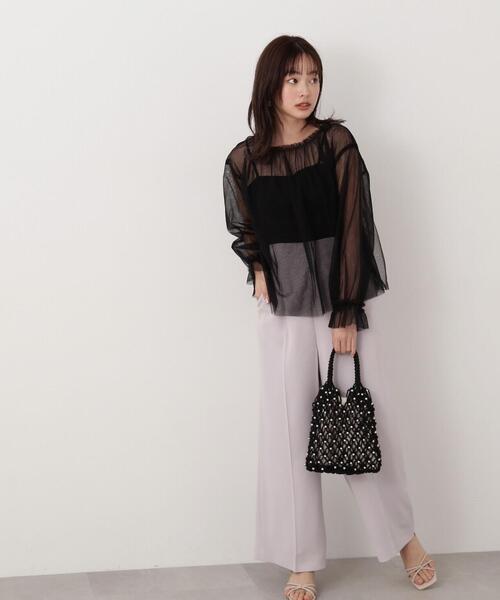 PROPORTION BODY DRESSING（プロポーションボディドレッシング）の「ベーシックワイドパンツ / 1214130402（その他パンツ・レディース・ホワイト系その他/ブラック/グレー・SMALL/MEDIUM）」の17枚目の写真