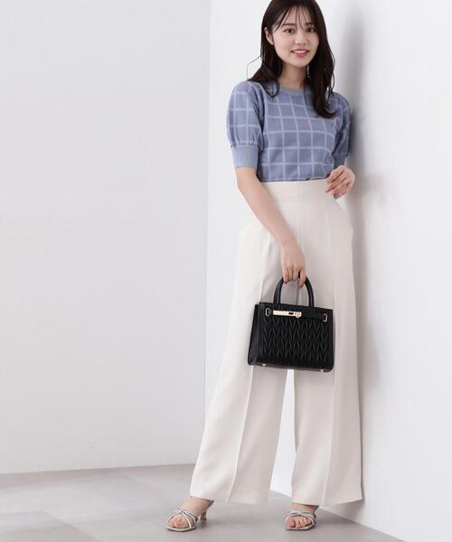 PROPORTION BODY DRESSING（プロポーションボディドレッシング）の「ベーシックワイドパンツ / 1214130402（その他パンツ・レディース・ホワイト系その他/ブラック/グレー・SMALL/MEDIUM）」の7枚目の写真