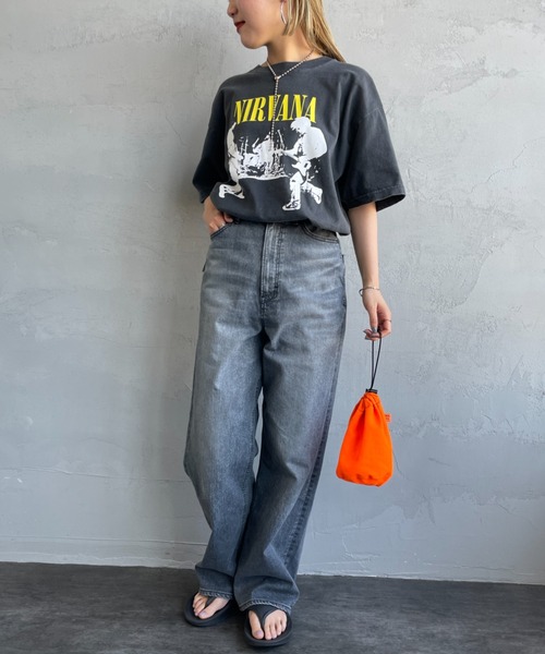 GOOD ROCK SPEED（グッドロックスピード）の「[GOOD ROCK SPEED/グッドロックスピード] NIRVANA ロックプリントTシャツ（Tシャツ/カットソー・レディース・チャコールグレー・L/XL）」の22枚目の写真