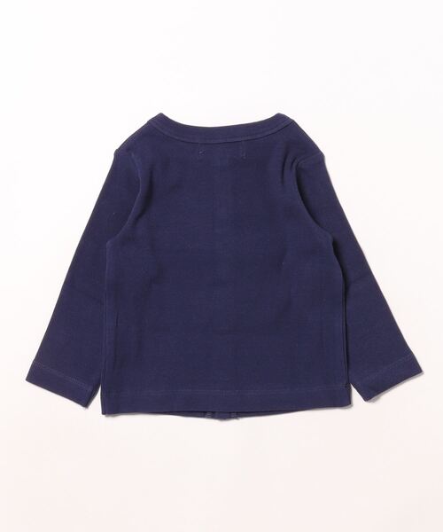 Love&Peace&Money（ラブアンドピースアンドマネー）の「テレコカーディガン（カーディガン/ボレロ・キッズ・ネイビー/レッド/キナリ・90cm/100cm/110cm/120cm/130cm/80ｃｍ）」の9枚目の写真