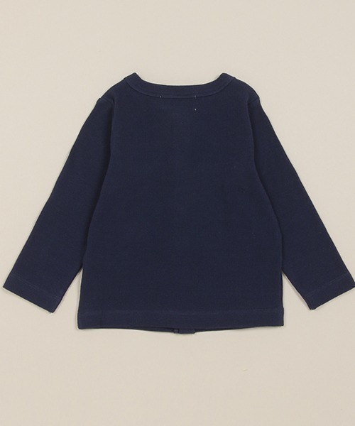 Love&Peace&Money（ラブアンドピースアンドマネー）の「テレコカーディガン（カーディガン/ボレロ・キッズ・ネイビー/レッド/キナリ・90cm/100cm/110cm/120cm/130cm/80ｃｍ）」の5枚目の写真