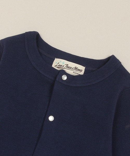 Love&Peace&Money（ラブアンドピースアンドマネー）の「テレコカーディガン（カーディガン/ボレロ・キッズ・ネイビー/レッド/キナリ・90cm/100cm/110cm/120cm/130cm/80ｃｍ）」の6枚目の写真