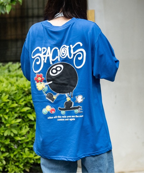 JOHN'S CLOSET（ジョンズクローゼット）の「【13】アソート発砲バックプリント BIGTシャツ（Tシャツ/カットソー・メンズ・ピンク/ホワイト系その他/ブルー系その他/オレンジ/ホワイト系その他2/ブラック系その他/ブルー/オフホワイト/ブラック系その他2/ブラック・LARGE/MEDIUM）」の8枚目の写真