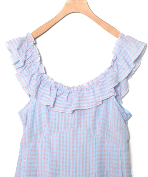 Alley by w closet（アリーバイダブルクローゼット）の「【Alley】フリルサロペットパンツ（その他パンツ・レディース・ピンク/イエロー/ブルー系その他・FREE）」の15枚目の写真