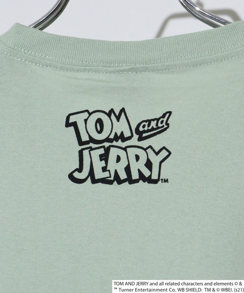 Tom&Jerry(トムアンドジェリー)の「トムとジェリープリント柄 オーバーサイズ半袖Tシャツ(Tシャツ/カットソー・メンズ・ベージュ/ミント/モカ/ラベンダー/チャコール/ブラウン系/パープル系/ライトグリーン系/ベージュ系/オフホワイト/チャコールグレー/ホワイト系・M/L/XL)」の18枚目の写真