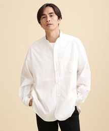 タイプライターワイドバンドカラーシャツ