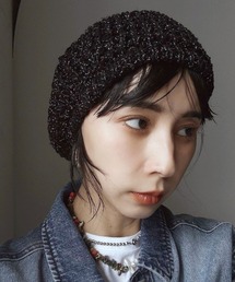 GLITTER KNIT BERET