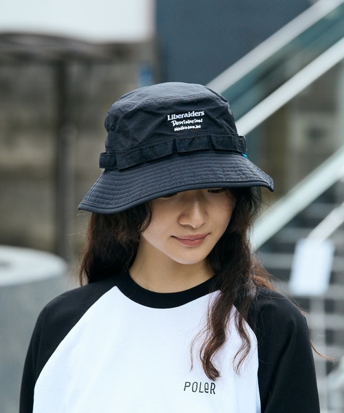 Liberaiders(リベレイダース)の「Liberaiders/リベレイダース LR RIPSTOP HAT ハット(ハット・メンズ・ブラック/オリーブ/ベージュ・L/XL)」の2枚目の写真