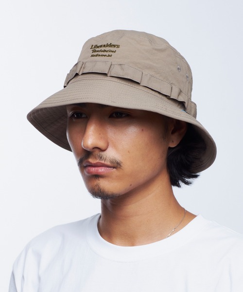 Liberaiders(リベレイダース)の「Liberaiders/リベレイダース LR RIPSTOP HAT ハット(ハット・メンズ・ブラック/オリーブ/ベージュ・L/XL)」の15枚目の写真