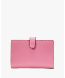 【美品】バイカラー ミディアム　ストラップウォレット/パールピンク CELINE - 【美品】バイカラー ミディアム ストラップウォレット