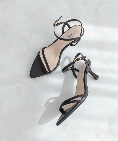 【セール】アシンメトリーダブルベルトサンダル（サンダル）｜RANDA（ランダ）