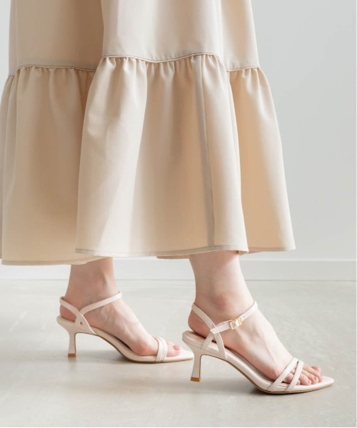 RANDA（ランダ）の「アシンメトリーダブルベルトサンダル（サンダル・レディース・ブルー/ブラック/アイボリー/ゴールド・S/L/M/LL）」の19枚目の写真