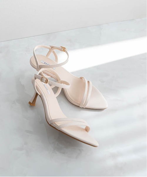 RANDA（ランダ）の「アシンメトリーダブルベルトサンダル（サンダル・レディース・ブルー/ブラック/アイボリー/ゴールド・S/L/M/LL）」の21枚目の写真