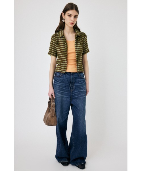 MOUSSY(マウジー)の「MIX COLOR CROCHET シャツ(シャツ/ブラウス・レディース・オレンジ/グリーン/ブルー・FREE)」の18枚目の写真