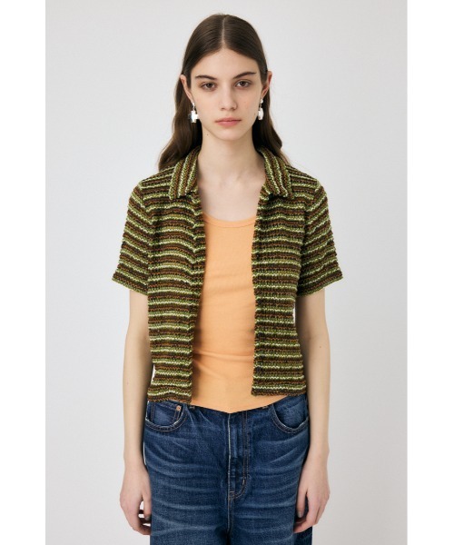 MOUSSY(マウジー)の「MIX COLOR CROCHET シャツ(シャツ/ブラウス・レディース・オレンジ/グリーン/ブルー・FREE)」の15枚目の写真
