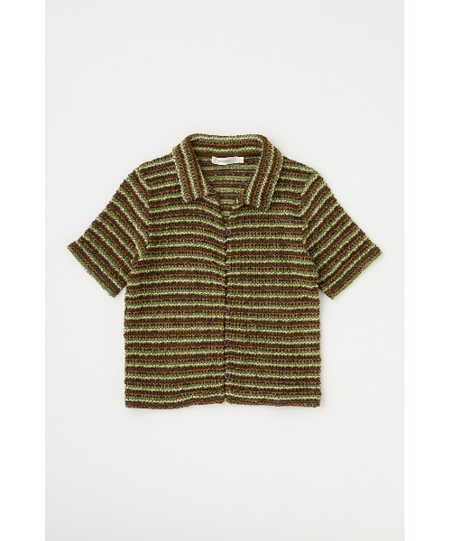MOUSSY(マウジー)の「MIX COLOR CROCHET シャツ(シャツ/ブラウス・レディース・オレンジ/グリーン/ブルー・FREE)」の14枚目の写真