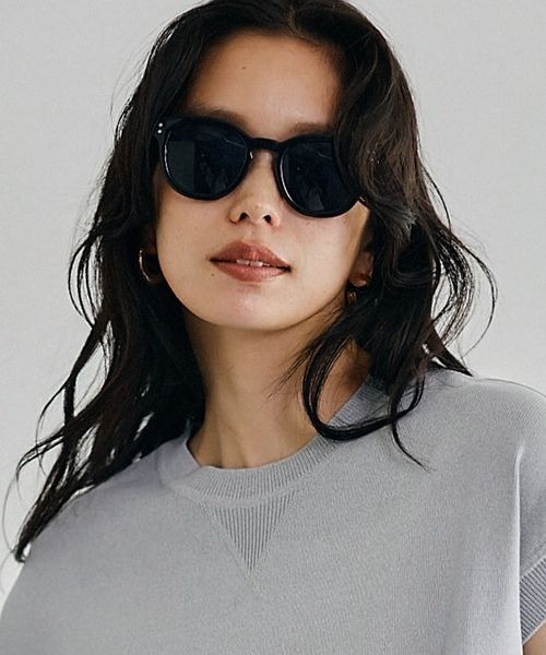 BARNYARDSTORM（バンヤードストーム）の「BARNYARDSTORM / UVカットラウンドグラス（メガネ・レディース・ブラック/クリア/ブラック系その他・FREE）」の2枚目の写真