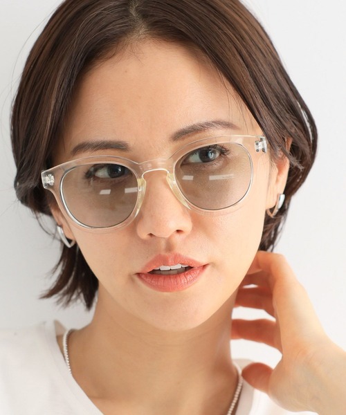 BARNYARDSTORM（バンヤードストーム）の「BARNYARDSTORM / UVカットラウンドグラス（メガネ・レディース・ブラック/クリア/ブラック系その他・FREE）」の3枚目の写真