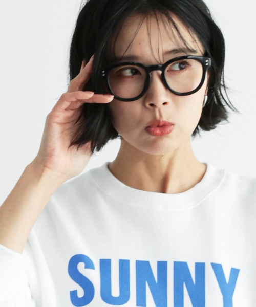 BARNYARDSTORM（バンヤードストーム）の「BARNYARDSTORM / UVカットラウンドグラス（メガネ・レディース・ブラック/クリア/ブラック系その他・FREE）」の9枚目の写真