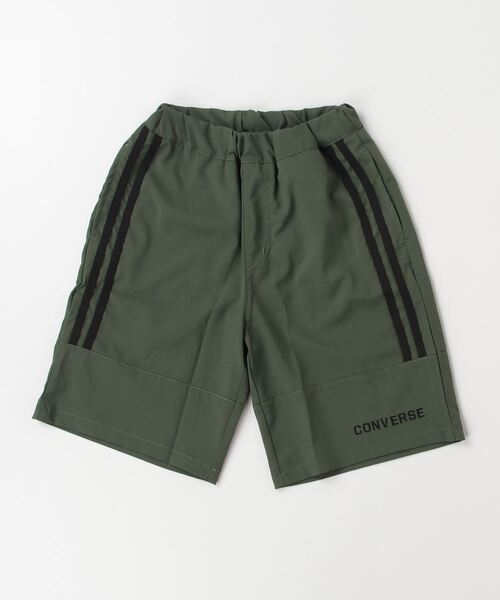 CONVERSE（コンバース）の「CONVERSE/コンバース　キッズ　ドライポリエステルサイドライン入りショートパンツ（その他パンツ・キッズ・ブラック/カーキ/グレイッシュベージュ・140cm/150cm/160cm）」の3枚目の写真