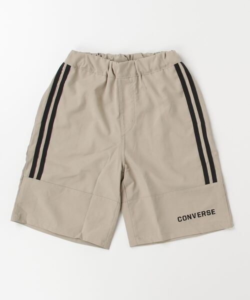 CONVERSE（コンバース）の「CONVERSE/コンバース　キッズ　ドライポリエステルサイドライン入りショートパンツ（その他パンツ・キッズ・ブラック/カーキ/グレイッシュベージュ・140cm/150cm/160cm）」の2枚目の写真