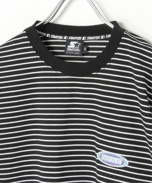 STARTER BLACK LABEL（スターターブラックレーベル）の「STARTER BLACK LABEL スターターブラックレーベル ボーダー刺繍Tシャツ（Tシャツ/カットソー・メンズ・杢グレー/その他1/ストライプ/チェック・LL/M/L）」の8枚目の写真