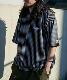 STARTER BLACK LABEL（スターターブラックレーベル）の「STARTER BLACK LABEL スターターブラックレーベル ボーダー刺繍Tシャツ（Tシャツ/カットソー）」