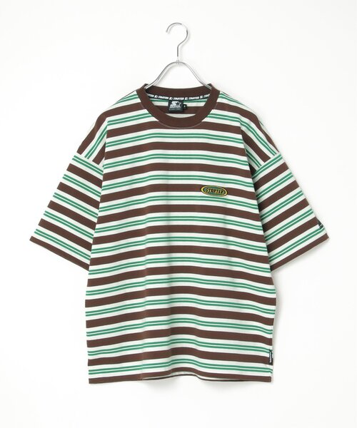 STARTER BLACK LABEL（スターターブラックレーベル）の「STARTER BLACK LABEL スターターブラックレーベル ボーダー刺繍Tシャツ（Tシャツ/カットソー・メンズ・杢グレー/その他1/ストライプ/チェック・LL/M/L）」の13枚目の写真