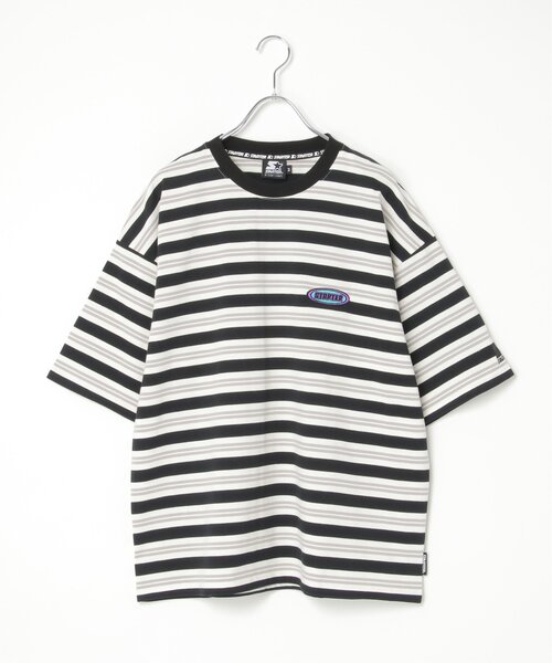 STARTER BLACK LABEL（スターターブラックレーベル）の「STARTER BLACK LABEL スターターブラックレーベル ボーダー刺繍Tシャツ（Tシャツ/カットソー・メンズ・杢グレー/その他1/ストライプ/チェック・LL/M/L）」の16枚目の写真