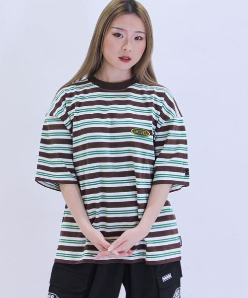 STARTER BLACK LABEL（スターターブラックレーベル）の「STARTER BLACK LABEL スターターブラックレーベル ボーダー刺繍Tシャツ（Tシャツ/カットソー・メンズ・杢グレー/その他1/ストライプ/チェック・LL/M/L）」の18枚目の写真