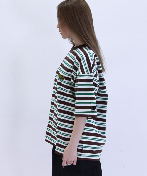 STARTER BLACK LABEL（スターターブラックレーベル）の「STARTER BLACK LABEL スターターブラックレーベル ボーダー刺繍Tシャツ（Tシャツ/カットソー・メンズ・杢グレー/その他1/ストライプ/チェック・LL/M/L）」の19枚目の写真