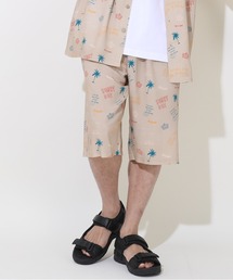 親子お揃い アロハ柄 ハーフパンツ 9543A （トップス別売り）