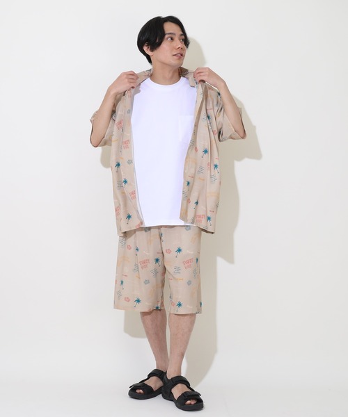 BABYDOLL(ベビードール)の「親子お揃い アロハ柄 ハーフパンツ 9543A (トップス別売り)(その他パンツ・レディース・ブラック/サンドベージュ・M/S/XL/L)」の7枚目の写真